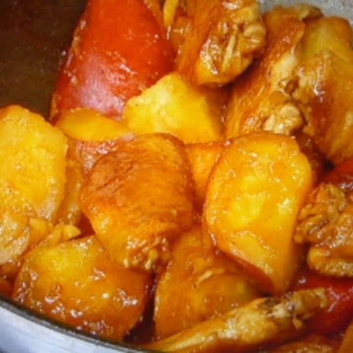 鶏とさつま芋の煮物